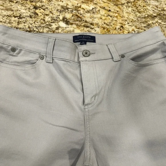 Talbots Simply Flattering 5 Pocket jeans- LOVELY GRAY size 12Petite - EUC! - Picture 12 of 15